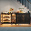 5-Tier Shoe Cabinet with Rotating Shoe Rack, Adjustable Shelves and Tri-Color Sensor Light, Freestanding Shoe Storage Cabinet-190885062