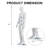 Kinbor Male Mannequin 74" Full Body Dress Form