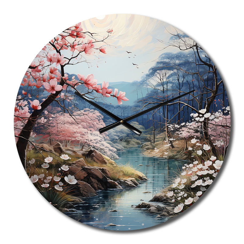 Asian Art Eastern Elegance IV - Horloge murale asiatique, Moyenne