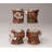 Halloween Ghost Votive Holder set of 4