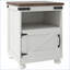 Table basse de salon blanche avec rangement, surface facile à nettoyer et amp; Pieds en bois par HOMcom-875027223