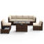 Ensemble de conversation modulaire robuste en osier PE brun pour 6 personnes-1713098332-1686981252-1714270523