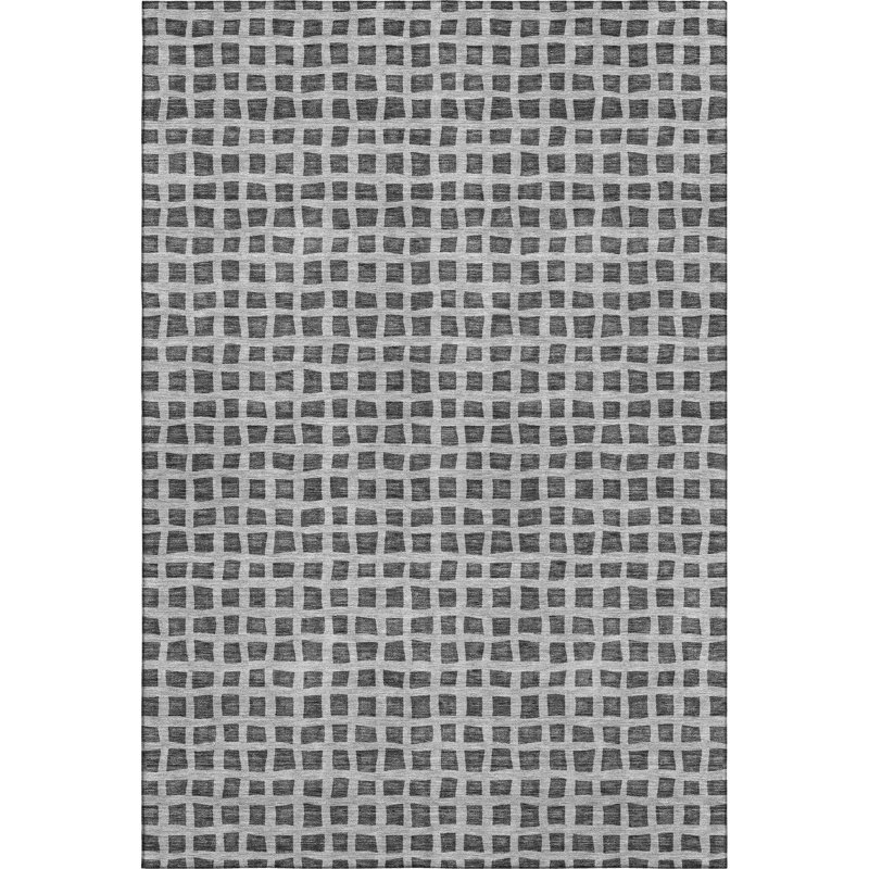 Premium Machine Washable Pasko Graphite Rug, Rectangle 8' x 10'