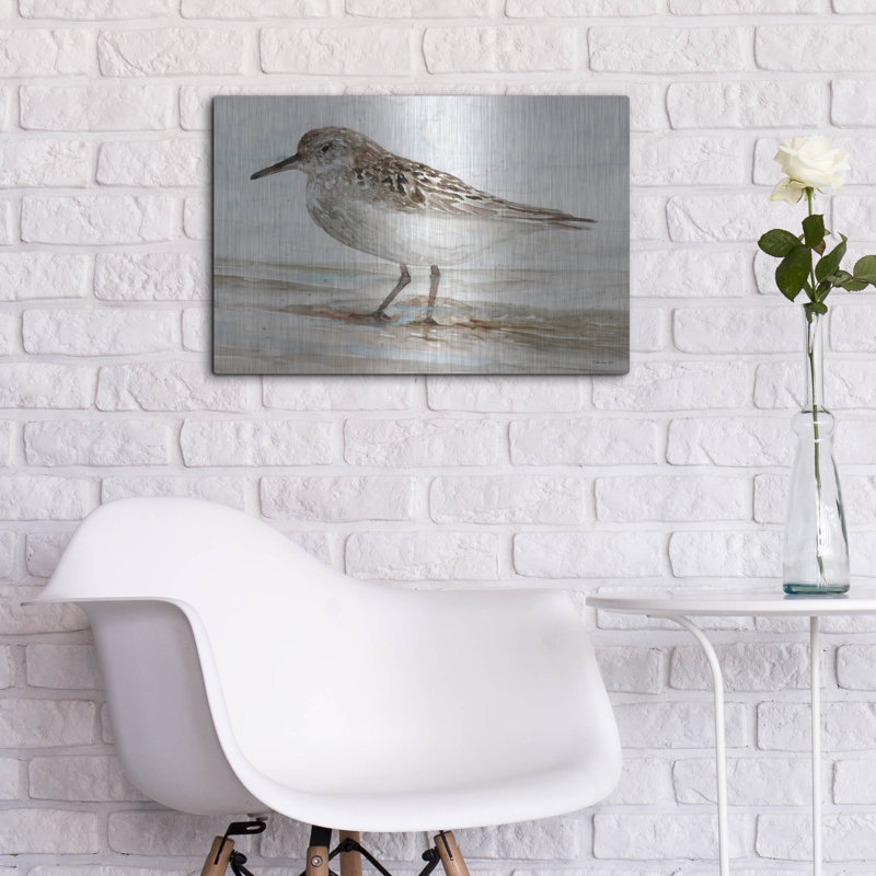  «Sanibel Piper 1» par Stellar Design Studio, art mural en métal, 24 po x 16 po, H 16 po x l 24 po