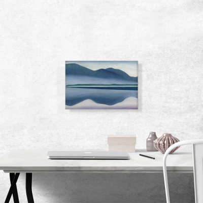 «Blue Lake George 1922» par Georgia O-Keeffe, reproduction d'art sur toile tendue