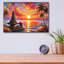 «Bali Ocean Sunset» par Rey Klimt, art mural en verre acrylique-1415280937