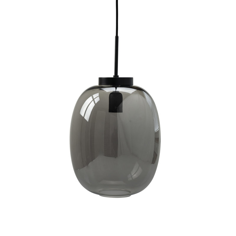 DL39 1 - Light Black Single Pendant, Smoke