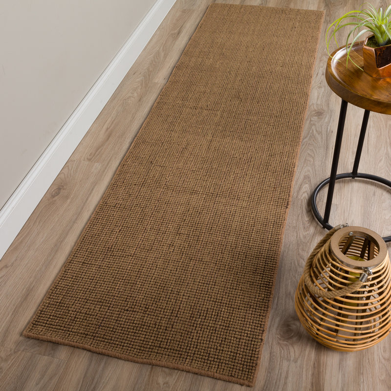 Tapis en laine Dionne Fudge, Tapis de couloir 2 pi 3 po x 7 pi 6 po