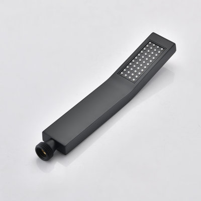 Ceiling Mounted Shower In Matte Black - Handheld & 16" Head High With Treatment Ultra Experience