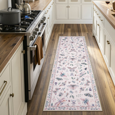 Goldene Animal & Insect Machine Washable Area Rugs with Non-Slip Backing for Living Room, Dining Room, Bedroom