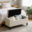 Banc de rangement moderne, banc de repose-pieds polyvalent, banc au design fonctionnel