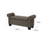 Banc de rangement en tissu