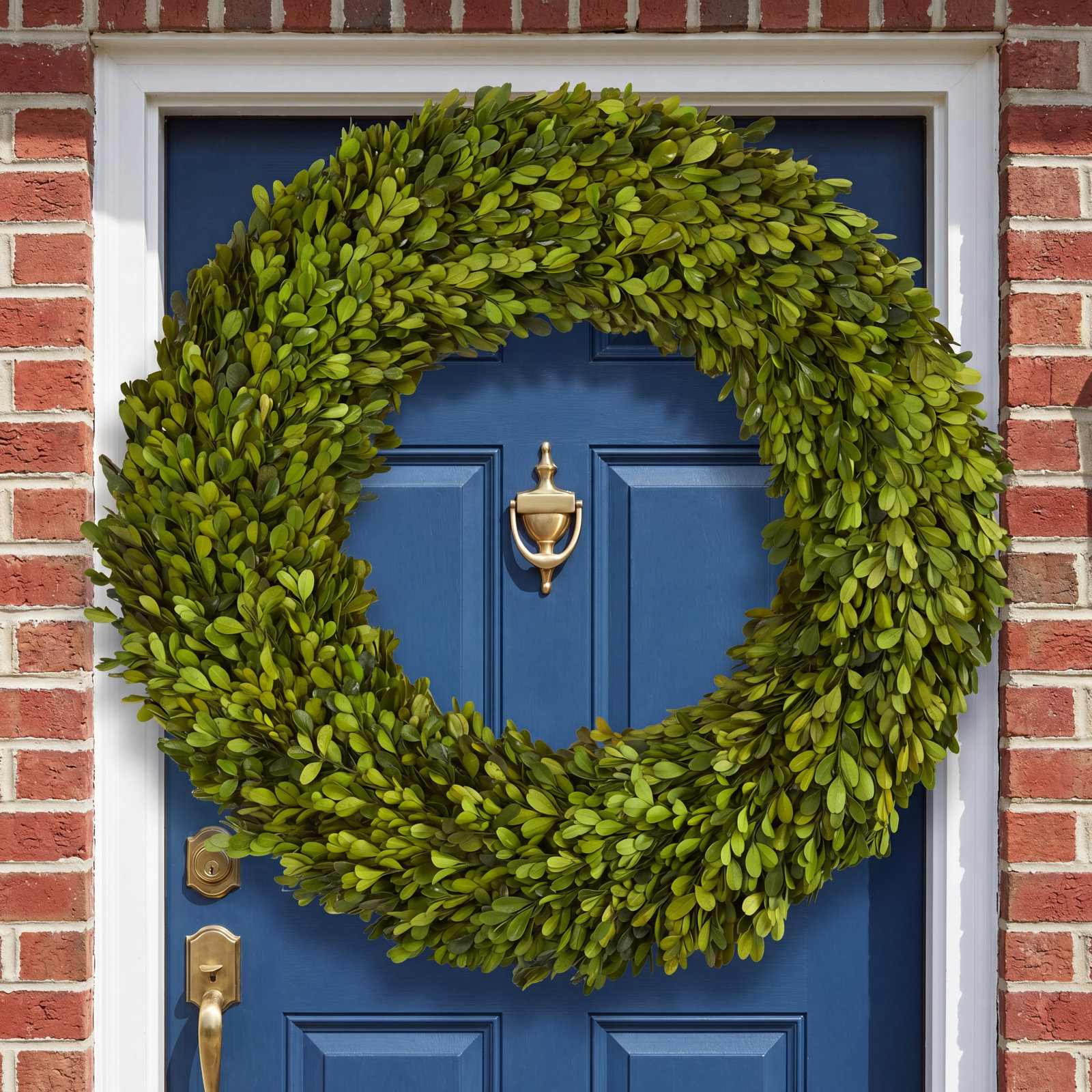 Easter Preserved Boxwood Real Greenery Wreath, 24in.