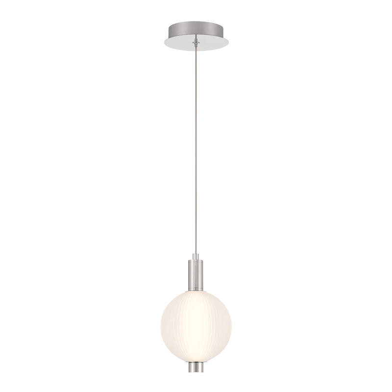 Palmas 10" LED Pendant, Nickel
