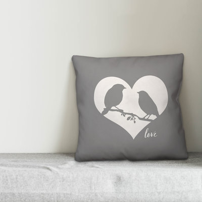 Love Birds Throw Pillow