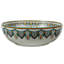Lavabo vasque rond en céramique artistique 16 po - Lavabo brillant au-dessus du comptoir avec motif imprimé inspiré de la main-120925185
