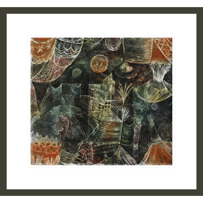 «Stage Scenery» par Paul Klee, impression giclée sur cadre, 17.75" H x 19.07" W