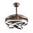 Heighton 36'' Modern DIY Shape Reversible Ceiling Fan with LED Lights and Remote, Dimmable Ceiling Fan-1907148659