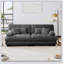 Canapé confortable à deux places pour le salon avec accoudoirs et coussins élégants, parfait pour la détente et un décor moderne.-1059589689-1071846428