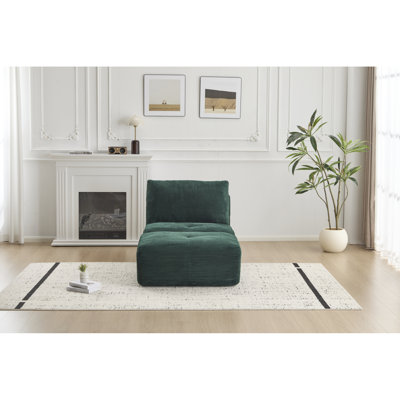 Assise en mousse à mémoire de forme moderne en velours côtelé, pour animaux de compagnie, sans assemblage, rembourrage haute densité pour la maison, coin lecture, chaise longue avec mousse, personnalisable, assemblage requis pour différentes pièces