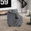 Chaise d'appoint contemporaine rembourrée et capitonnée-503644401