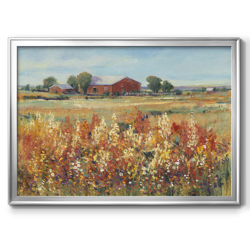 Country View II, reproduction d'art sur toile, Argent, H 30 po x l 44 po x P 1,5 po