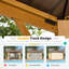 Serre L 12 pi. D Pavillon de jardin en aluminium avec tablettes