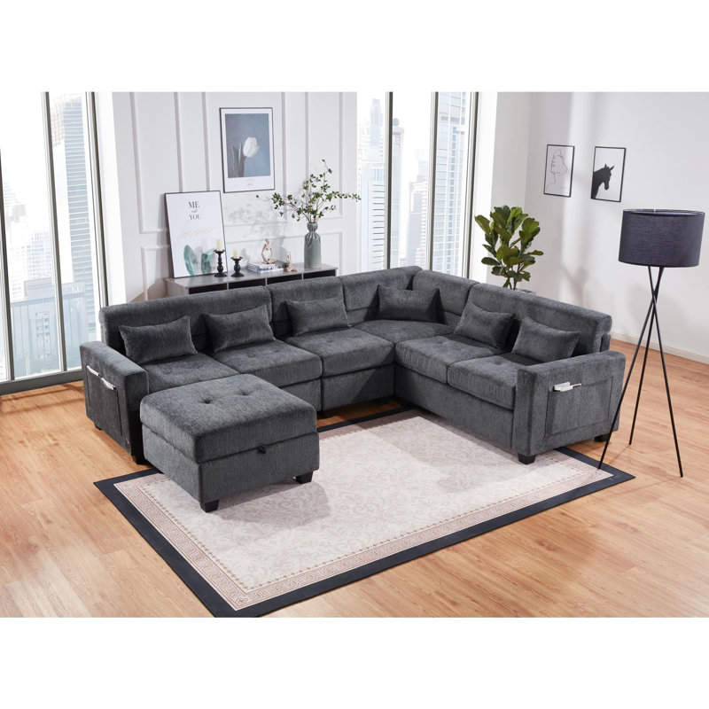 Canapé modulaire en chenille