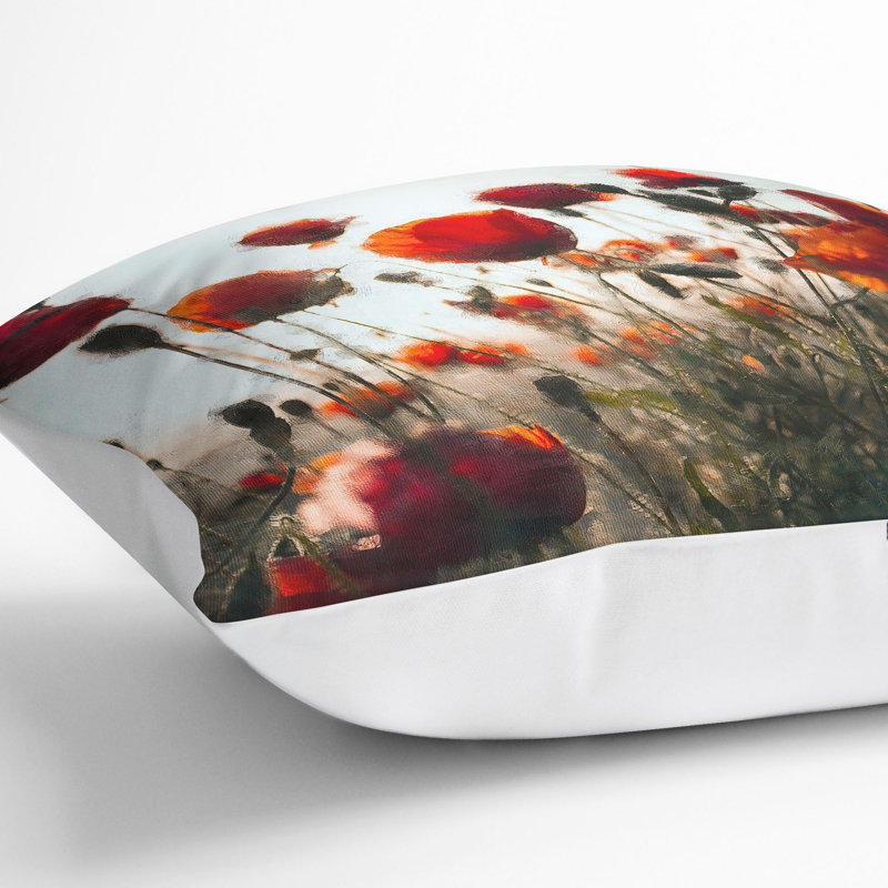 Square Throw Cushion, 55cm H x 55cm W x 20cm D, White