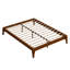 Base de lit plateforme en bois avec support en lattes de bois-1859616153