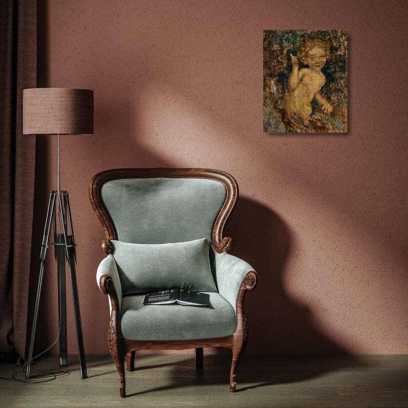 «The Faun» par Pierre Bonnard - Art mural sur toile tendue avec châssis, H 18 po x l 14 po