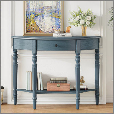 Console de style campagnard avec tiroir et tablette Farmhouse