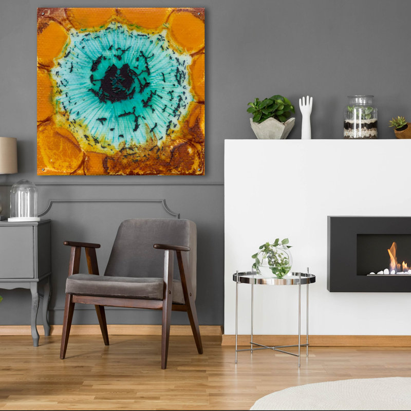  «Oculus 1» par Alicia Ludwig, art mural en verre acrylique, H 36 po x l 36 po x P 0,2 po