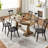 Brendi 17" Wide Scandinavian Mid-Century Modern Minimalist Solid Wood Spindle Back Dining Chairs