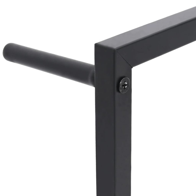 Argene Steel Wall Mounted Towel Rail, Black