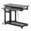 Bureau portatif réglable de 28 à 39,3 po de hauteur avec prise de courant et ports USB, table d'appoint roulante en forme de C-151227905
