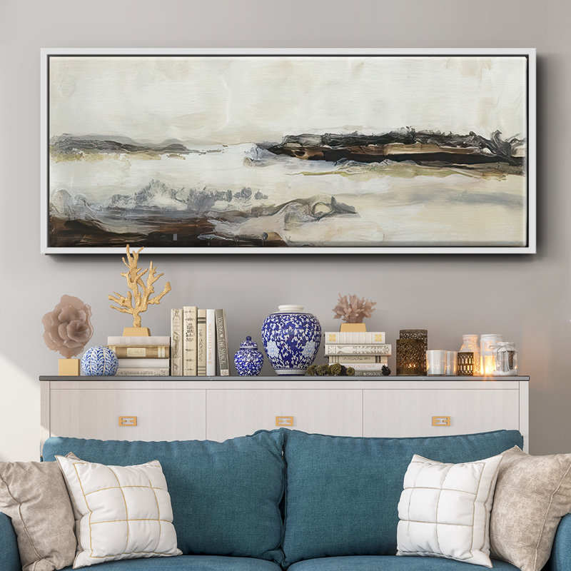 Joyful Horizon II - toile encadrée, H 24 po x l 60 po