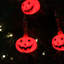 7-Count Jack O''lantern Halloween Bubble Lights  6Ft  Black Wire