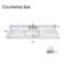 Angela X P 22 po D Meuble-lavabo simple avec comptoir-114195786-114195788