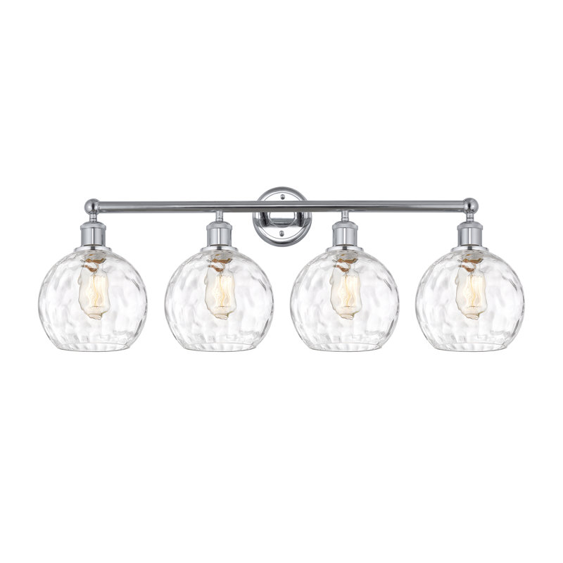 Éclairage de salle de bain à intensité variable 4 lumières Ambrosane, Chrome poli