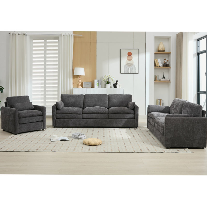 Ensemble de canapé surdimensionné confortable et élégant pour le salon, offrant durabilité et soutien ergonomique