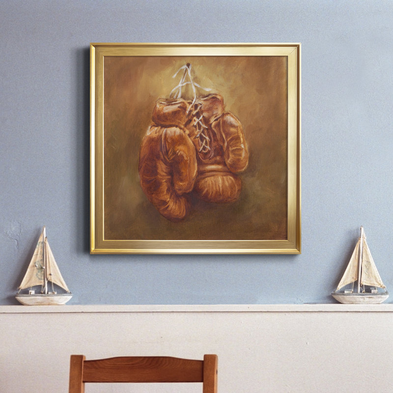 «Rustic Sports I», reproduction encadrée de qualité supérieure - prête à être accrochée, H 34,5 po x l 34,5 po x P 1,5 po