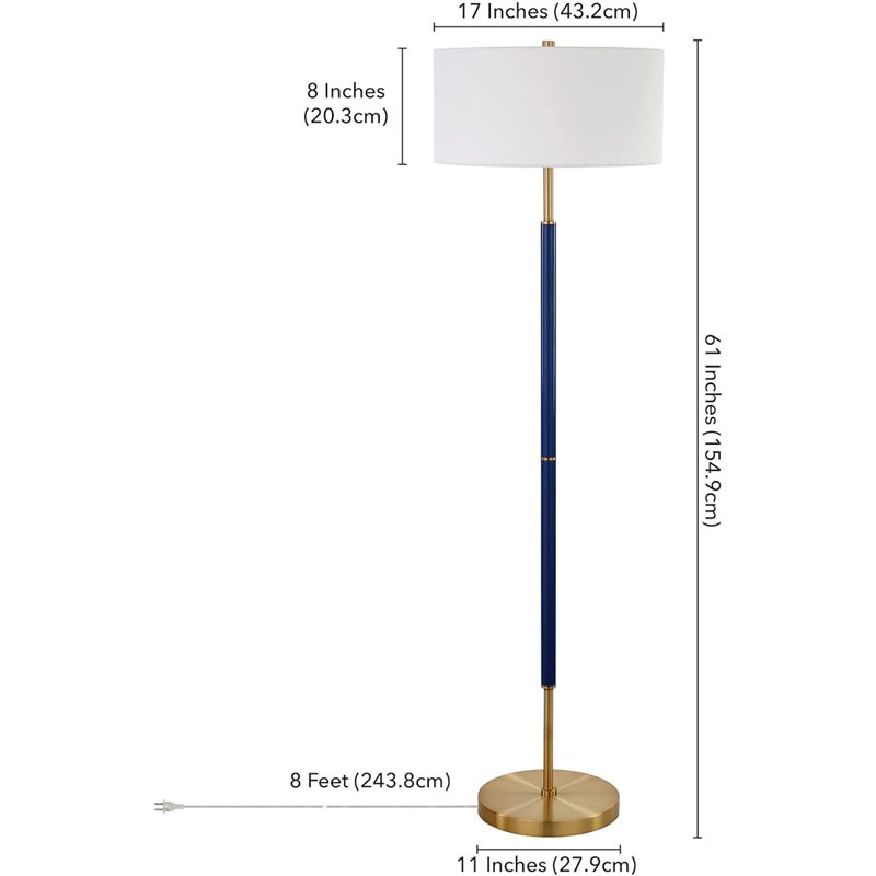 Jetaime 61.5'' Column Floor Lamp