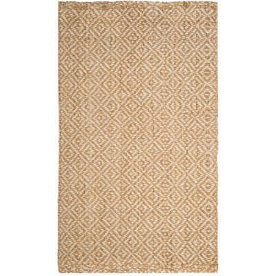 Aerionna Natural Fibre Hand Woven Jute Geometric Rug
