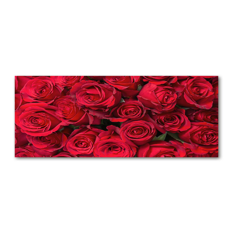 Red Roses - Wrapped Canvas Print
