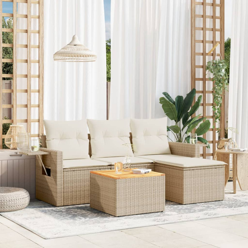 Ensemble de canapé de jardin Vidaxl beige