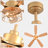 52" Modern Gold Ceiling Fan with Light Kit and Remote Control 5-blade 6-speed Reversible DC Motor for Living Room-521727247-521727245