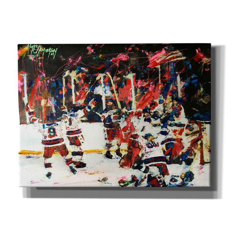 Latrista Latitude Run «USA Maricle On Ice» par Murray Henderson, reproduction d'art sur toile, H 40 po x l 54 po x P 1,5 po