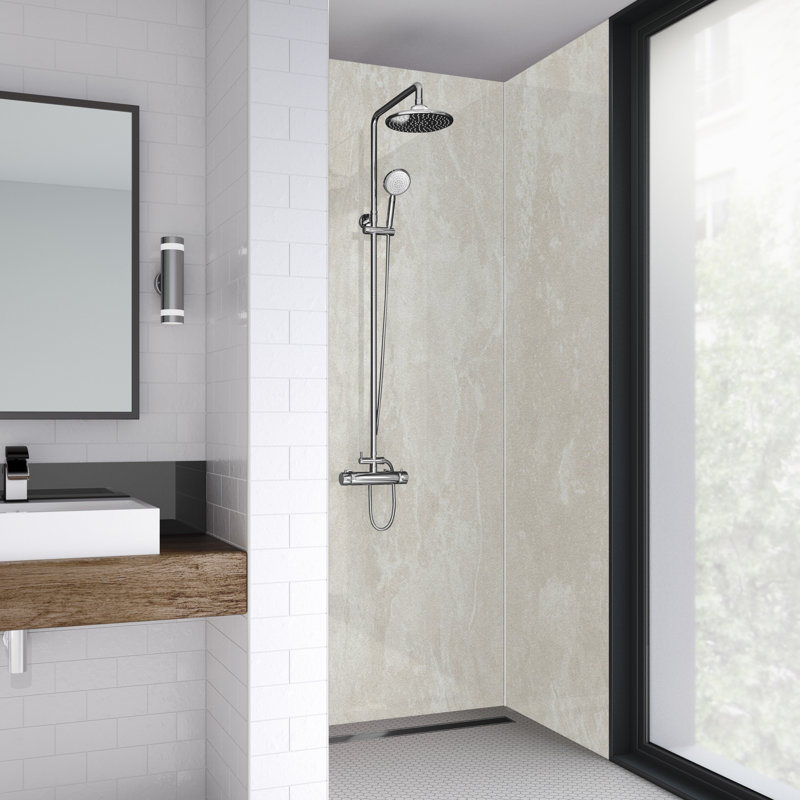 120mm W x 242mm H Decorative Wall Panel with Glass