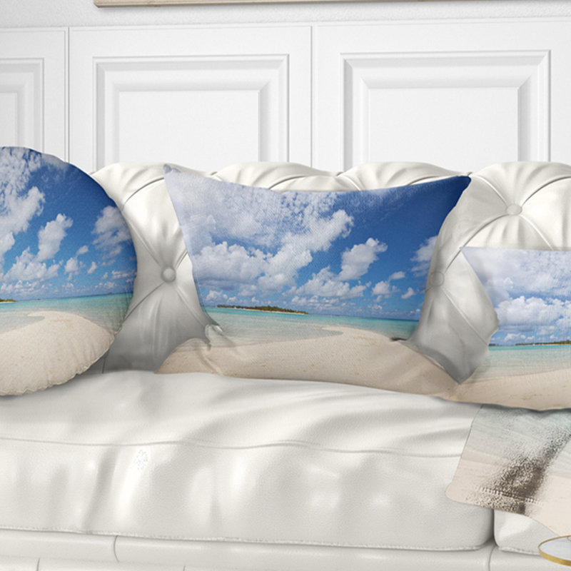 Coussin Seascape, 16 po x 16 po, Carré